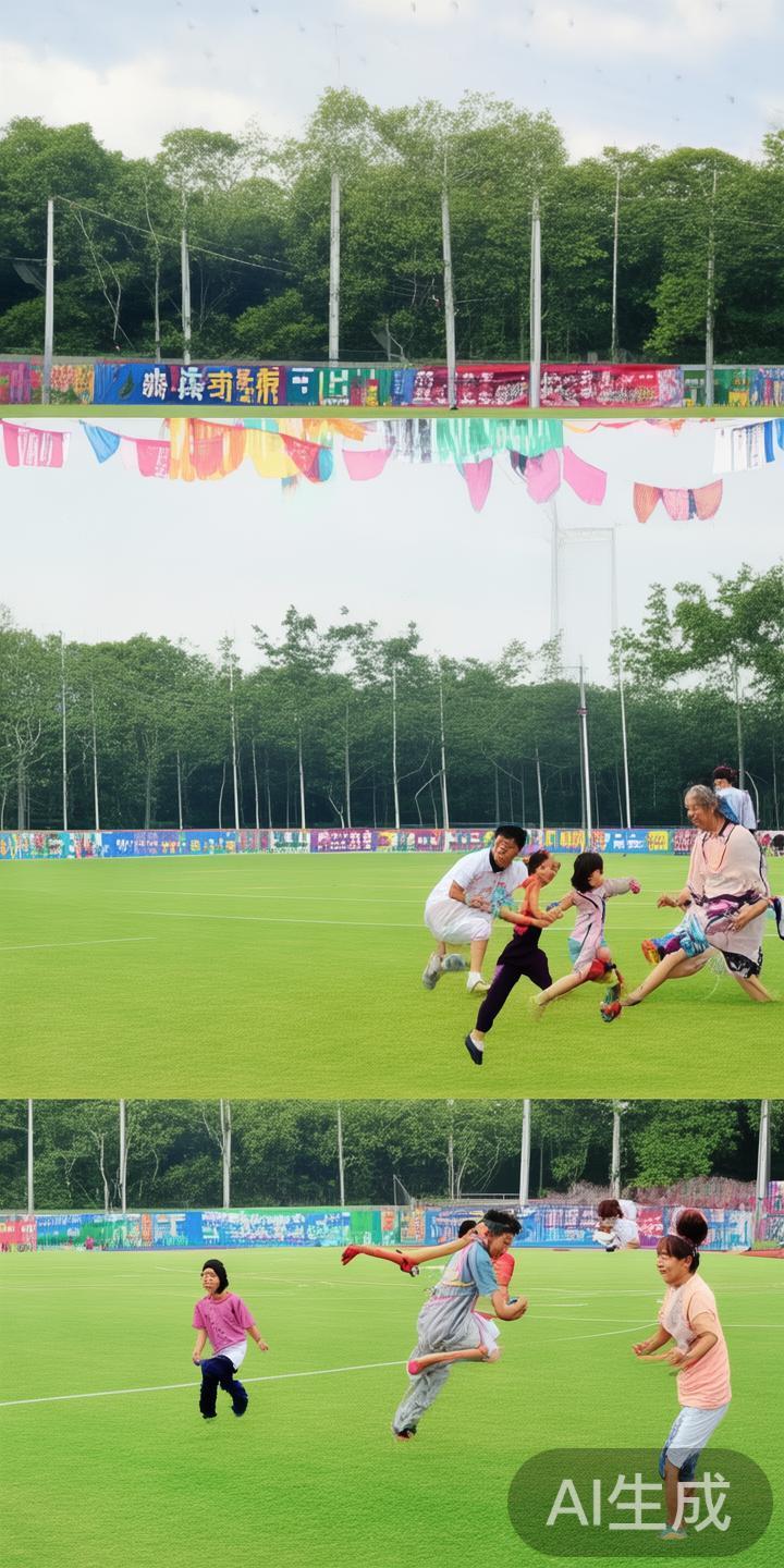 除了正式比赛外，江南体育足球场还积极开启社区活动的