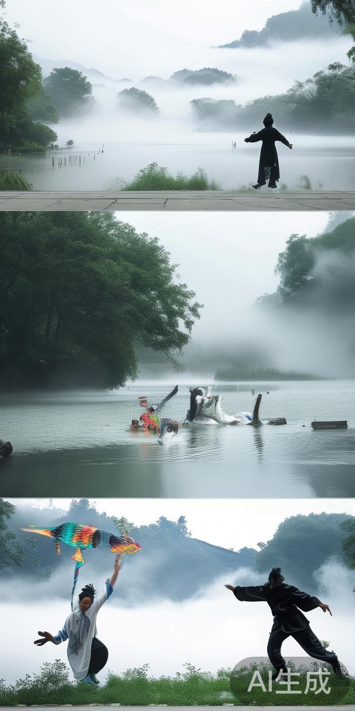 江南画卷多以“淡雅”见长，景致若隐若现，充满诗意。