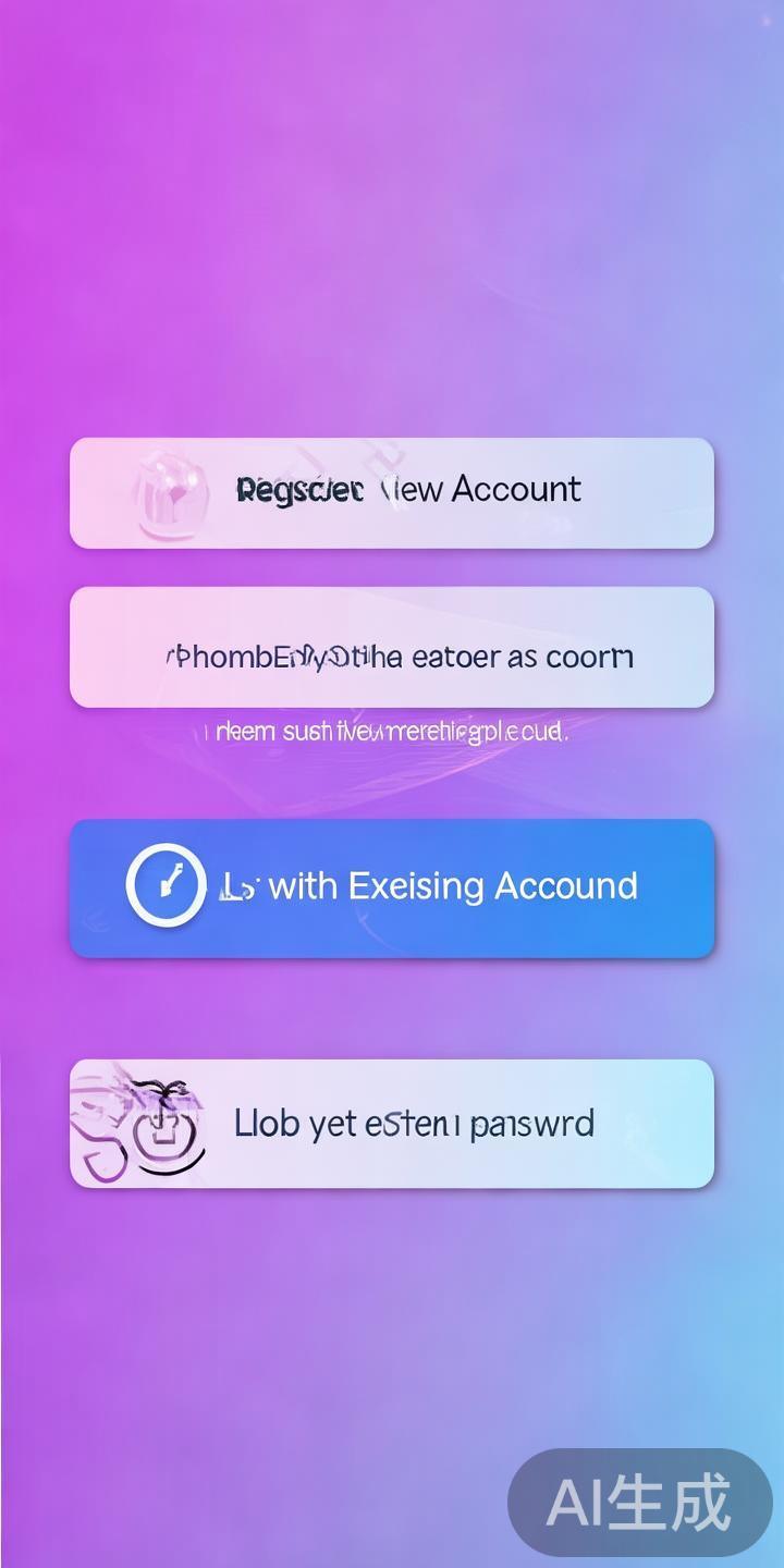 打开APP后，选择注册新账号或使用已有账号登录。若